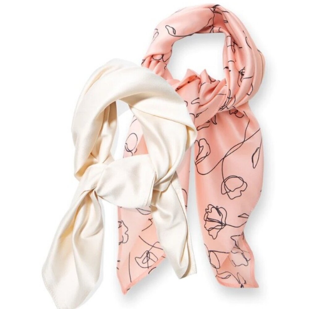 New Lark & Ives Boutique Accessory Scarves Pair